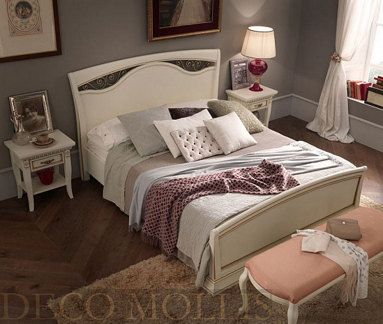 Кровать с ковкой 160 Palazzo Ducale avorio фото 1