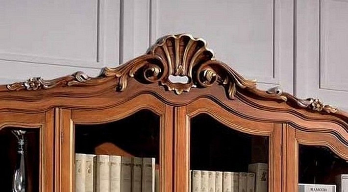 Шкаф книжный в кабинет классический Luxor фото 2