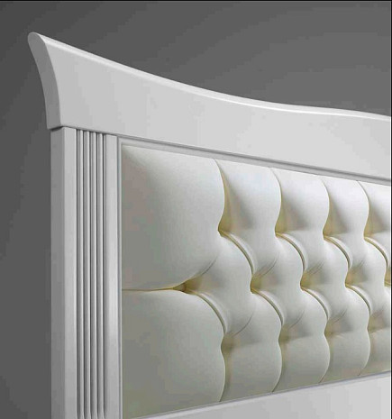 Кровать двуспальная из дерева белая Marco Polo фото 3