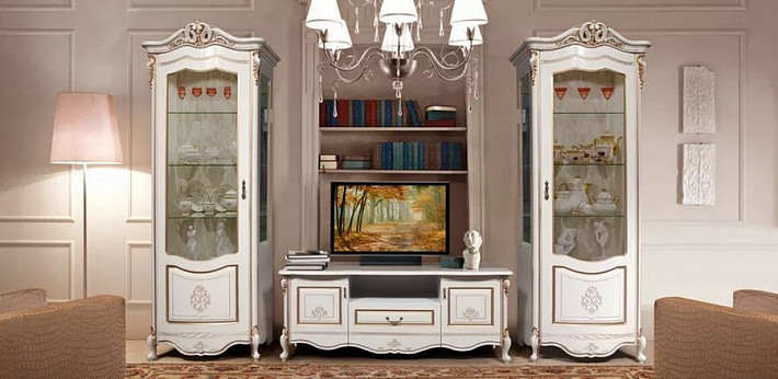 Мебель в гостиную белая Аллегро фото 2
