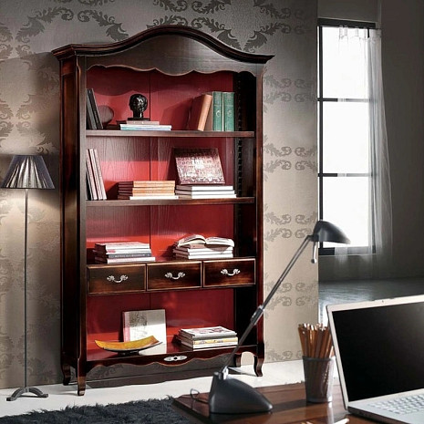Книжный шкаф с ящиками итальянский фото 1