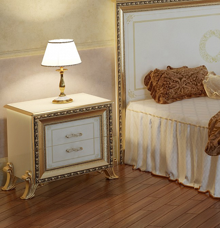 Мебель для большой спальни Веронезе слоновая кость фото 8