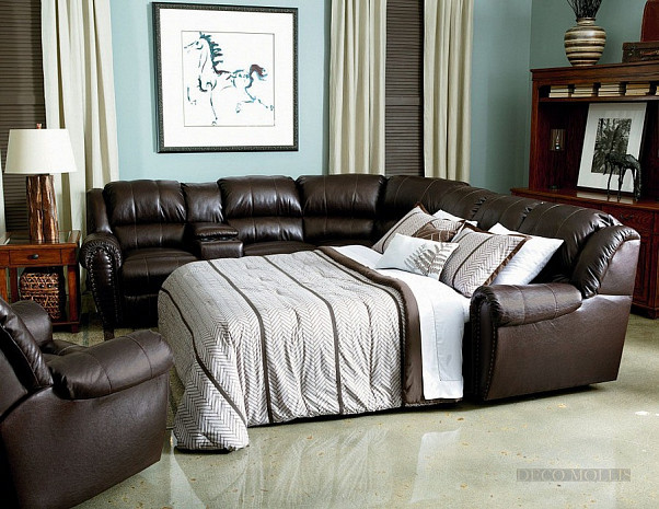 Угловой коричневый диван Summerline фото 3