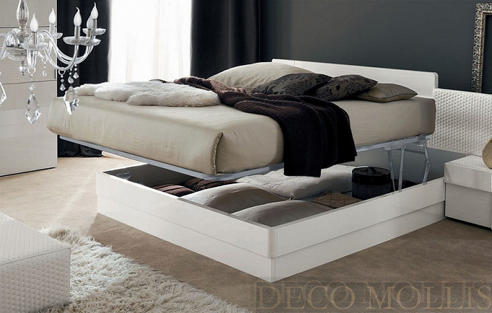 Двуспальная белая кровать Domino фото 6