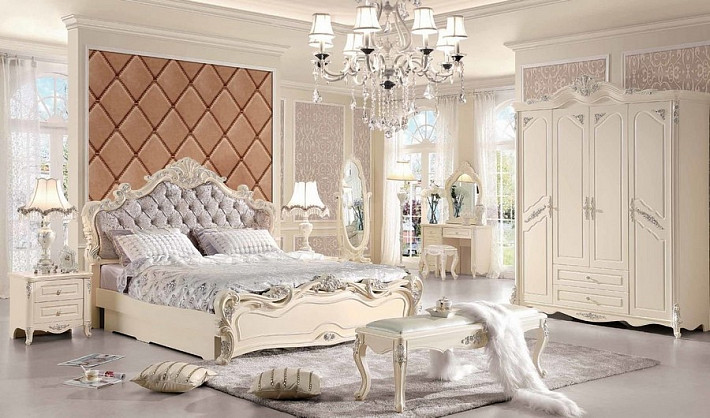 Спальня классическая светлая Виктория фото 1