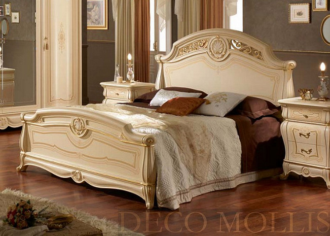 Кровать двуспальная бежевая 160 Ducale фото 1