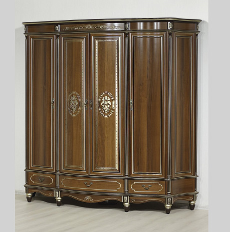 Шкаф для одежды 4 дверный Клара фото 1