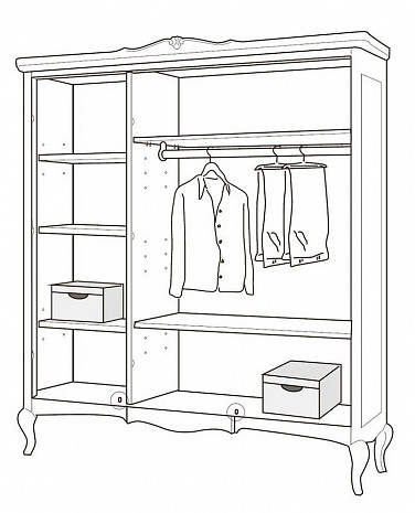 Шкаф для одежды итальянский Memorie Veneziane фото 2