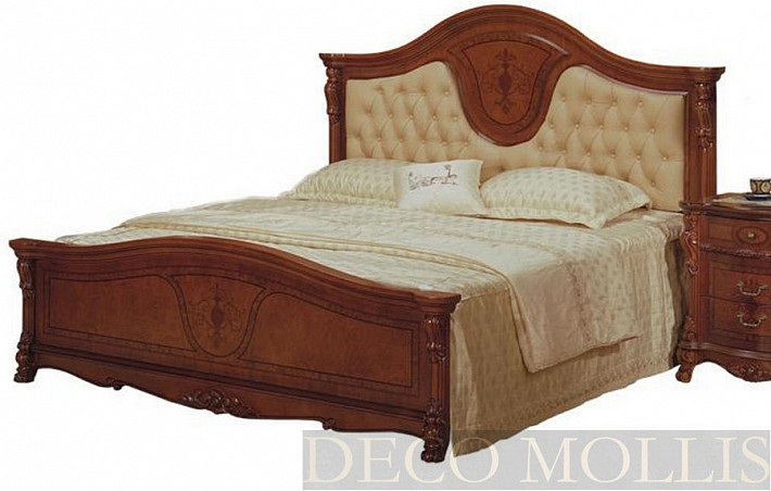 Кровать двухспальная с мягким изголовьем 180 Angelina Carvelli фото 1