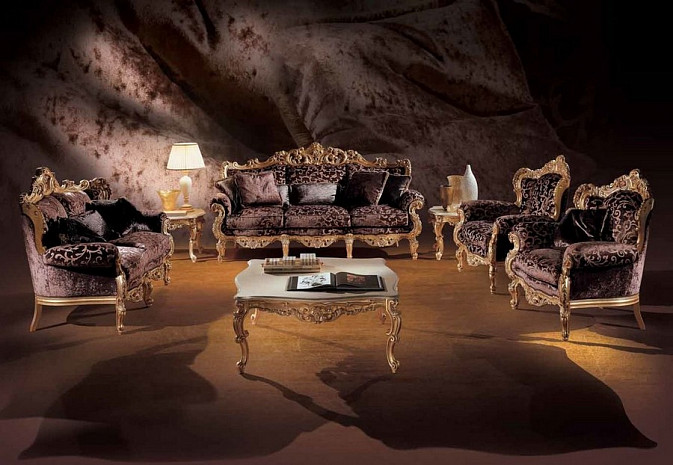 Итальянский диван в гостиную Barocco Berchet фото 3