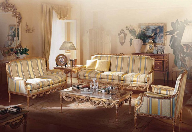Итальянский диван трехместный Luigi XVI Cavalcanti фото 4