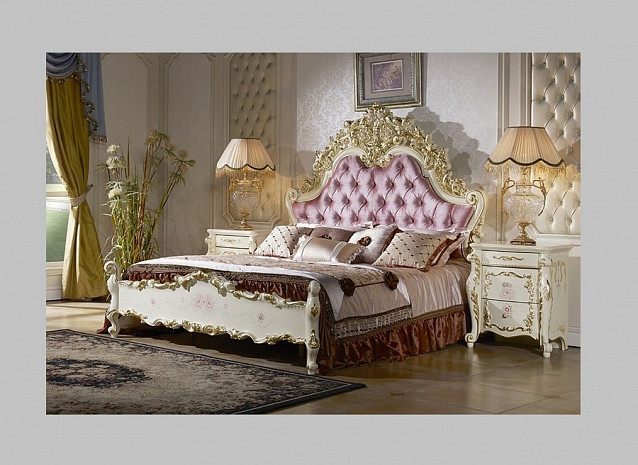Классическая мебель для спальни светлая Скарлет фото 1