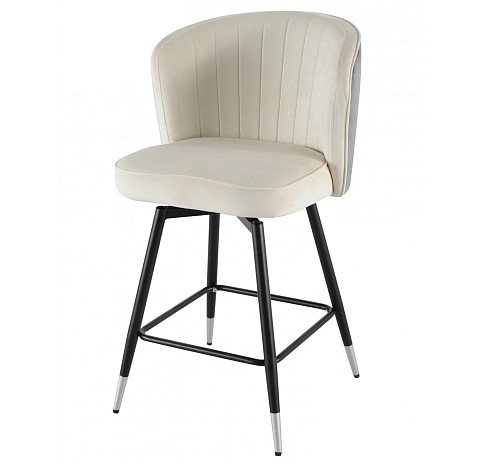 Стул барный серый фото 1