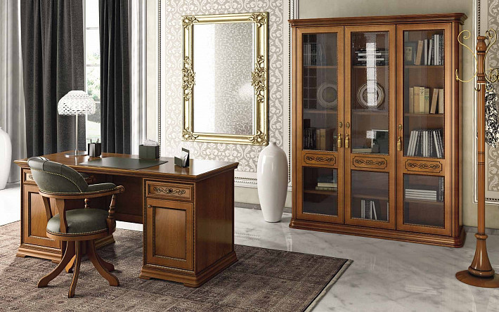 Мебель для кабинета классическая орех Torriani фото 4