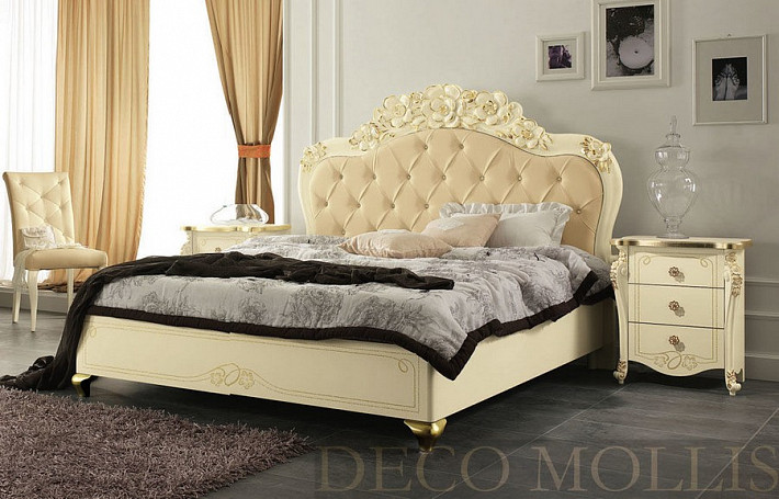 Кровать с золотом 160 Viola фото 1