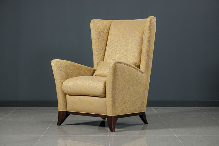 Кресло мягкое с высокой спинкой современное Бергамо фото 5