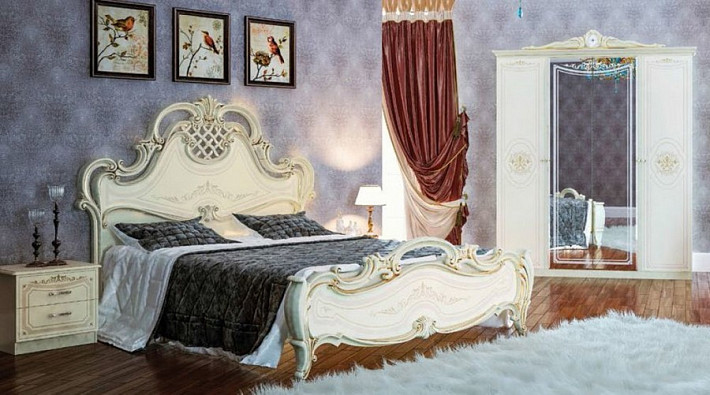 Набор мебели для спальни Генуя слоновая кость фото 6