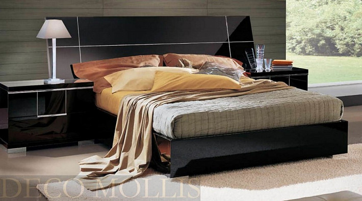 Кровать в черном цвете 160 Siena фото 1