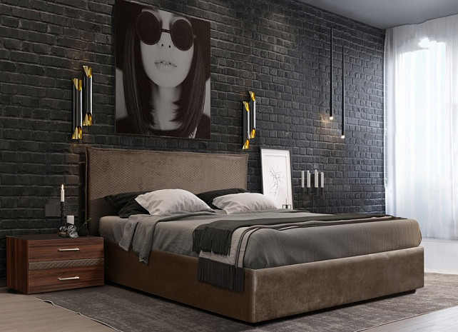 Кровать двуспальная в современном стиле Diora фото 4
