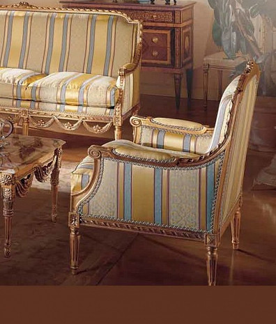 Кресло мягкое классическое Luigi XVI Cavalcanti фото 1