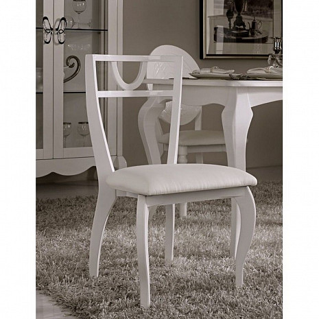 Белый мягкий стул Hemis фото 1