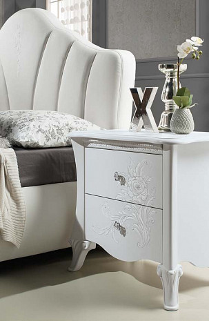 Мебель для спальни белая в современном стиле Doris фото 2