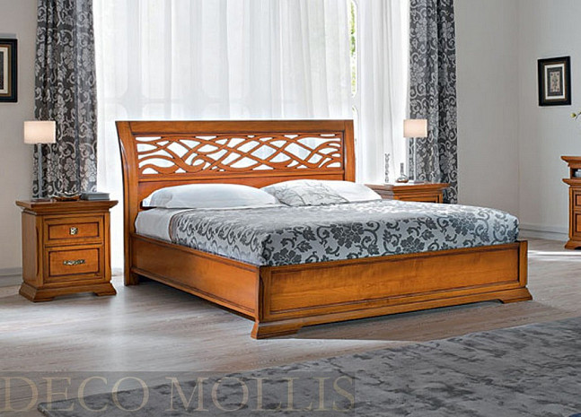 Кровать классическая 160 Bohemia вишня фото 1