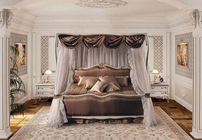 Кушетка в спальню итальянская Luigi XV Strauss фото 3