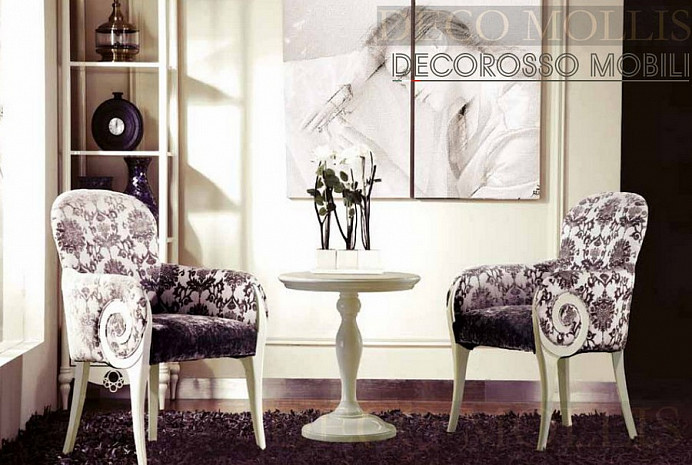 Гостиная молочного цвета Tiffany Decorosso mobili фото 1