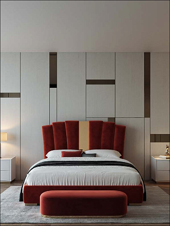 Кровать в современном стиле итальянская Phoenix фото 2
