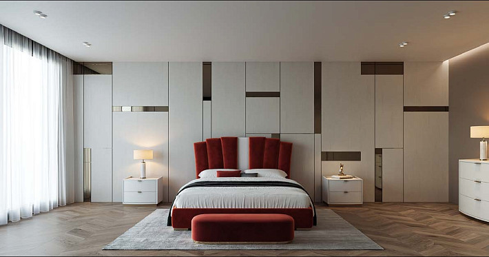 Кровать в современном стиле итальянская Phoenix фото 3