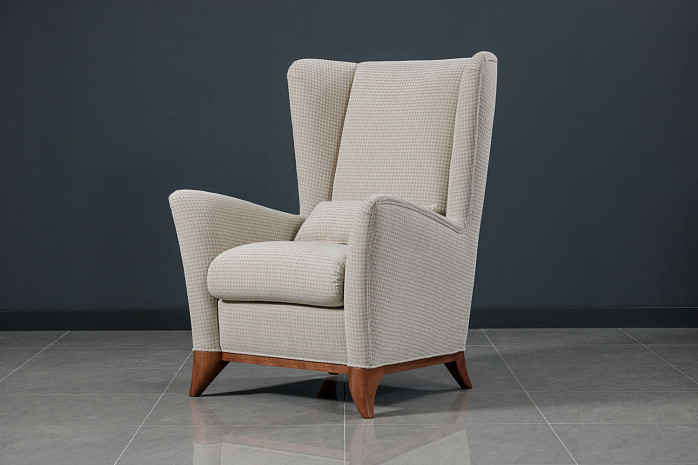 Кресло мягкое с высокой спинкой современное Бергамо фото 4