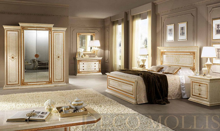 Шкаф для спальни с зеркалами Leonardo (большой) фото 2