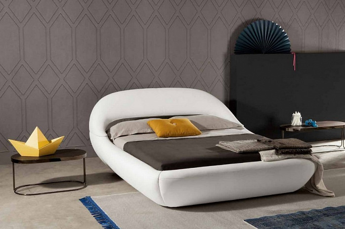 Кровать двуспальная итальянская с мягким изголовьем Sleepy фото 3