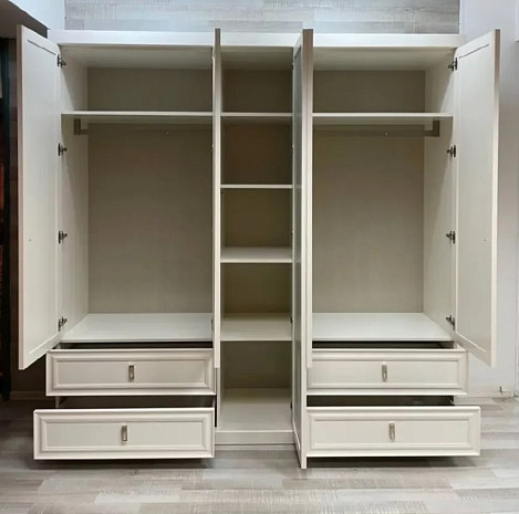 Шкаф белый 5 дверей Lorenta фото 2