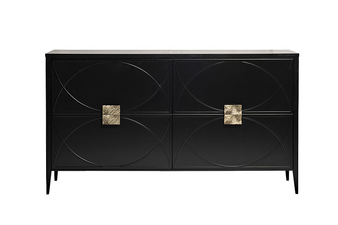 Комод с ящиками черный Alvaro фото 2
