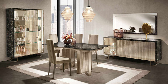 Итальянская столовая мебель Luce Dark фото 2