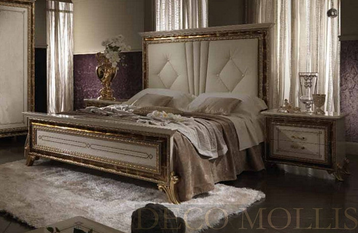 Двуспальная кровать с мягким изголовьем 160 Raffaello фото 1