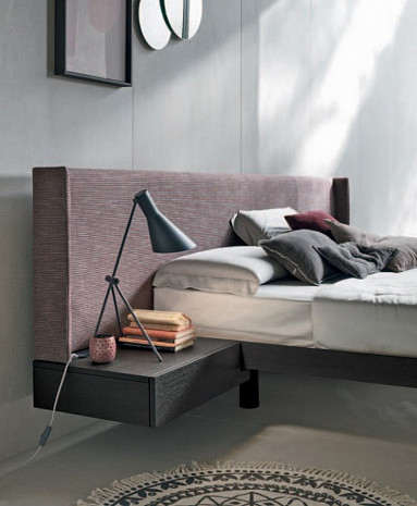 Кровать двуспальная с мягким изголовьем Fusion Tomasella фото 3
