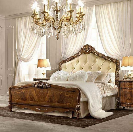 Кровать двуспальная классическая из массива Alchimie Panarea фото 1
