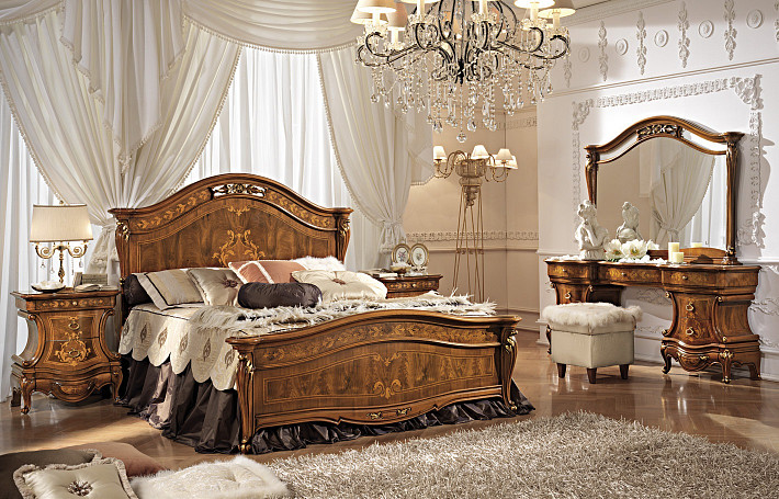 Кровать двуспальная классическая Napoleone фото 2