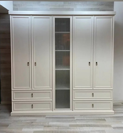 Шкаф белый 5 дверей Lorenta фото 1