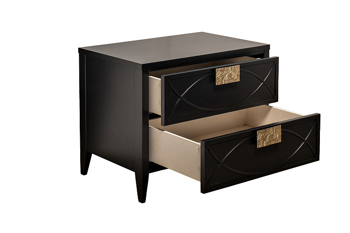 Тумбочка черная Alvaro фото 3