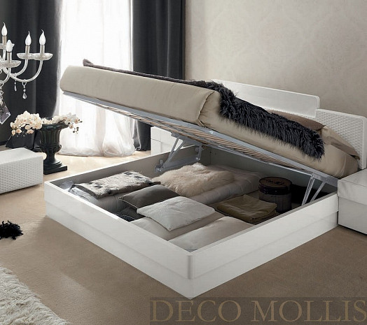 Двуспальная белая кровать Domino фото 4