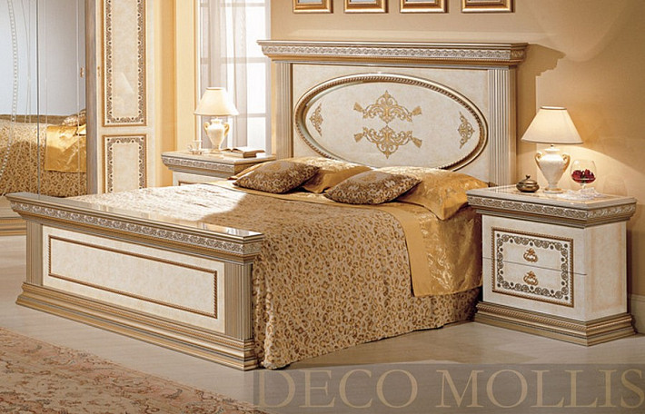 Итальянская двуспальная кровать 180 Versailles ivory фото 1
