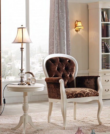 Стол и стулья для гостиной Tarfa белые фото 15