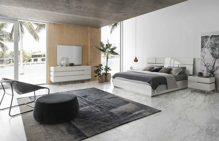 Спальня в современном стиле Artemide белый глянец фото 1