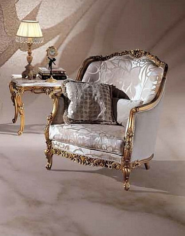 Кресло мягкое классическое Barocco Vico фото 1