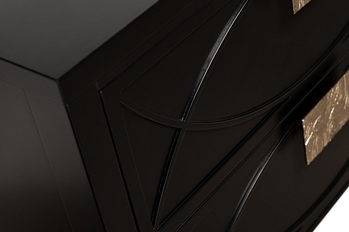 Тумбочка черная Alvaro фото 5