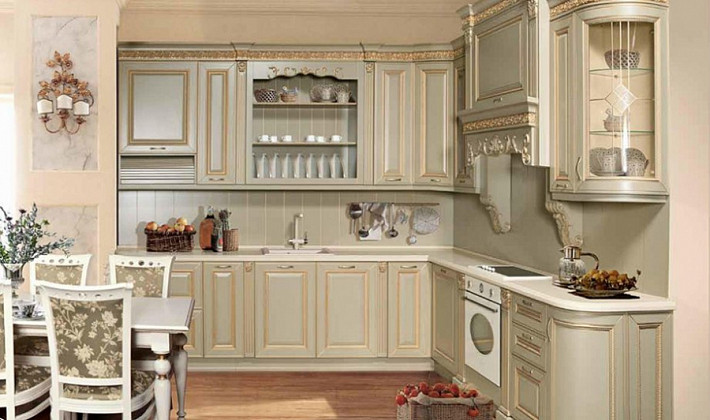 Мебель для кухни классика Бергамо фото 1